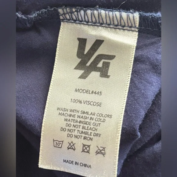 YoungLA Men's Navy Button Down Soft Silky Feel Shirt XXL - Picture 5 of 5